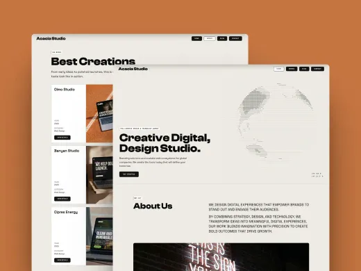 Acacia Studio template preview
